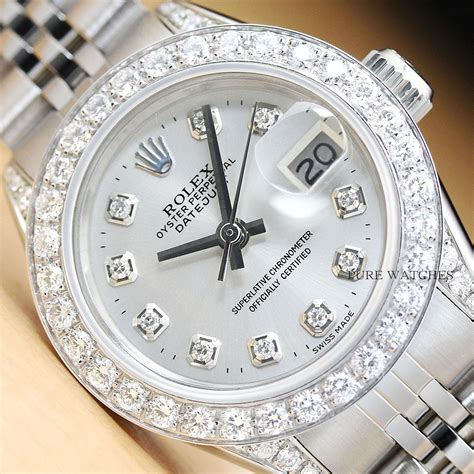 Rolex White Gold Womens 